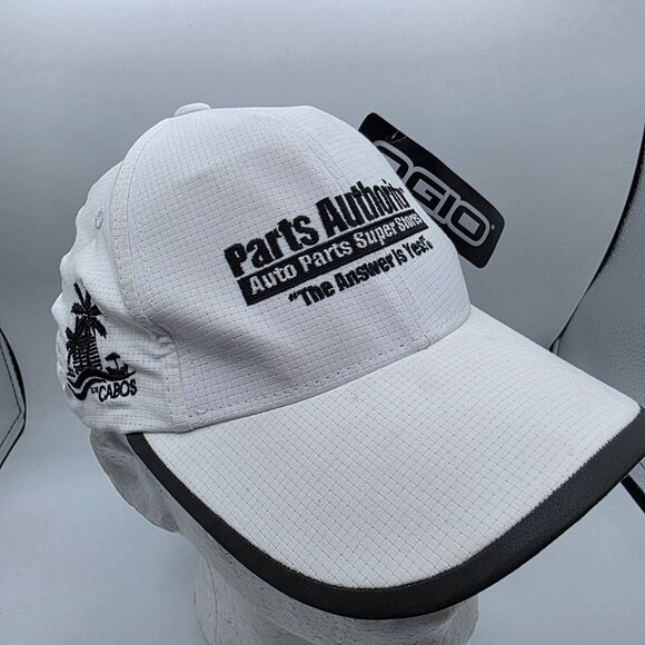 OGIO Mens White Adjustable Hat Cap Casual Los Cabos 2022 Parts Authority Work - Picture 1 of 9